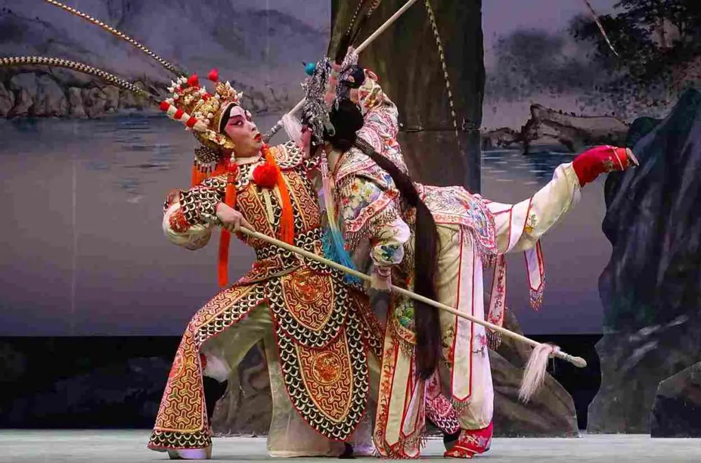 Cantonese opera performance at chinatown las vegas