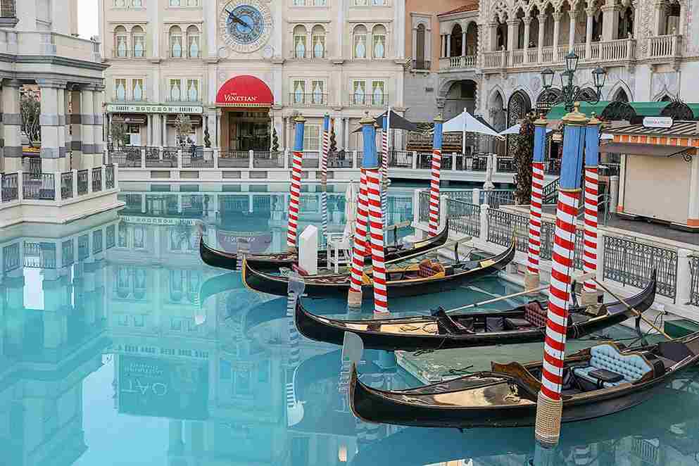 Gondola ride at The Venetian