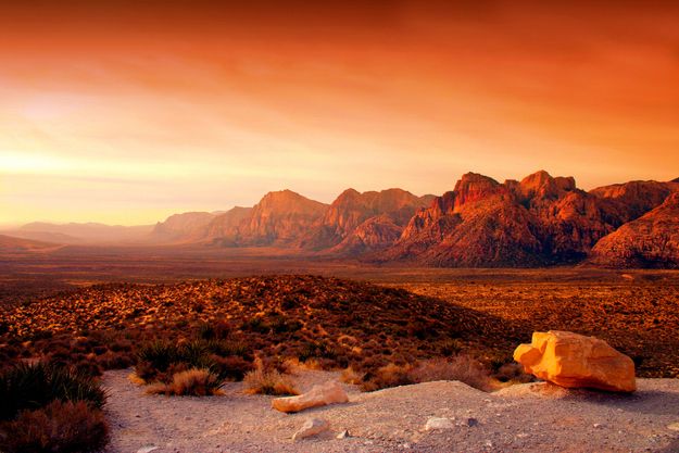 Sunset at Red Rock Canyon National Conservation Area
