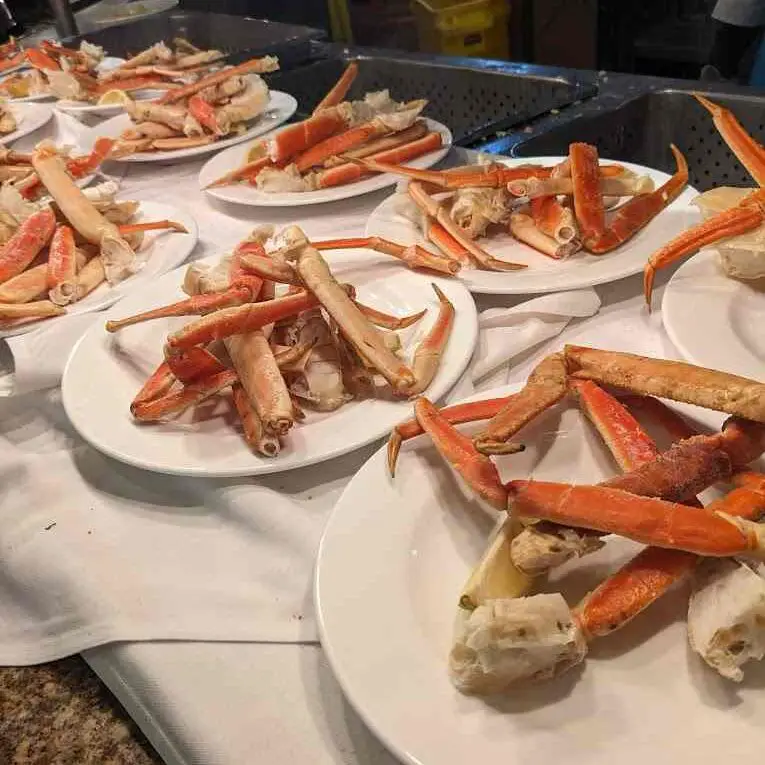 The crab Buffet at Bellagio