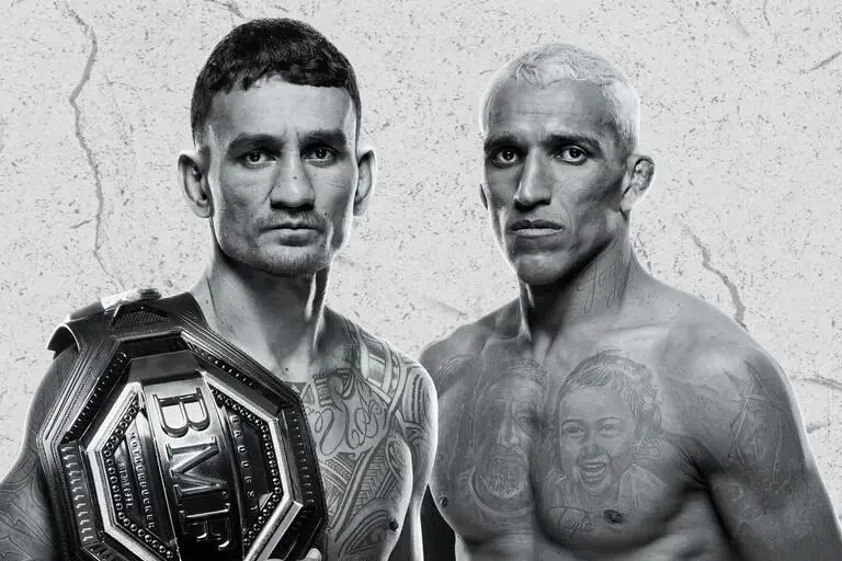 UFC Max Holloway and Charles Oliveira