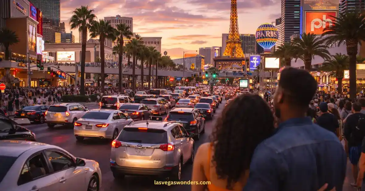 Las Vegas Traffic & Crowds in March