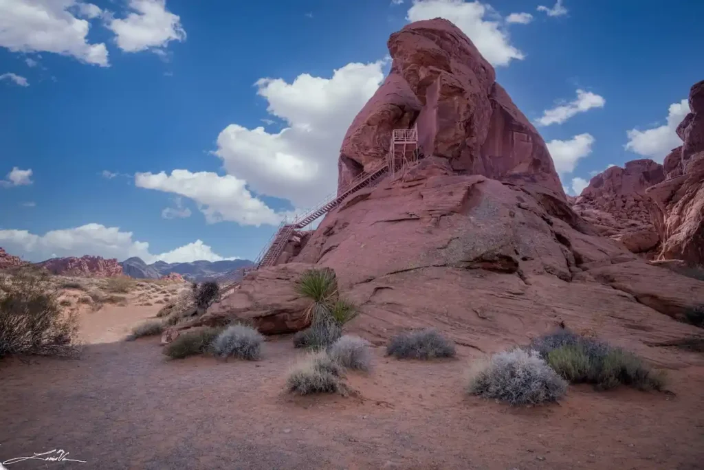 Atlatl Rock At Valley Of Fire State Park