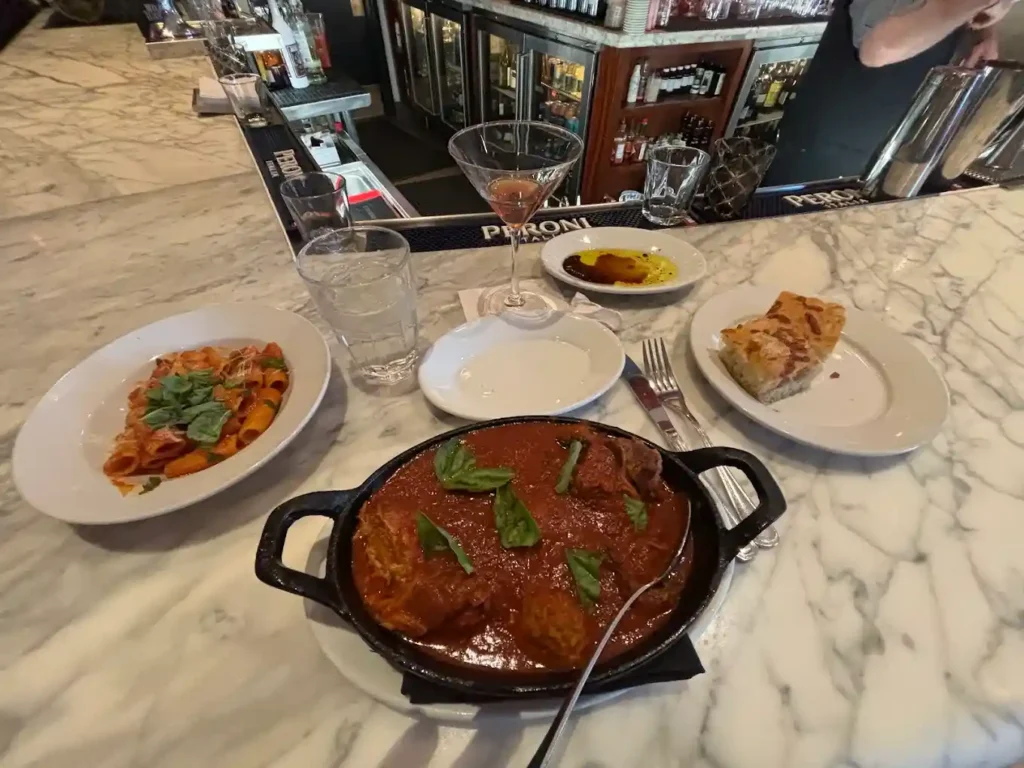 Food of Buddy V’s Ristorante at The Venetian