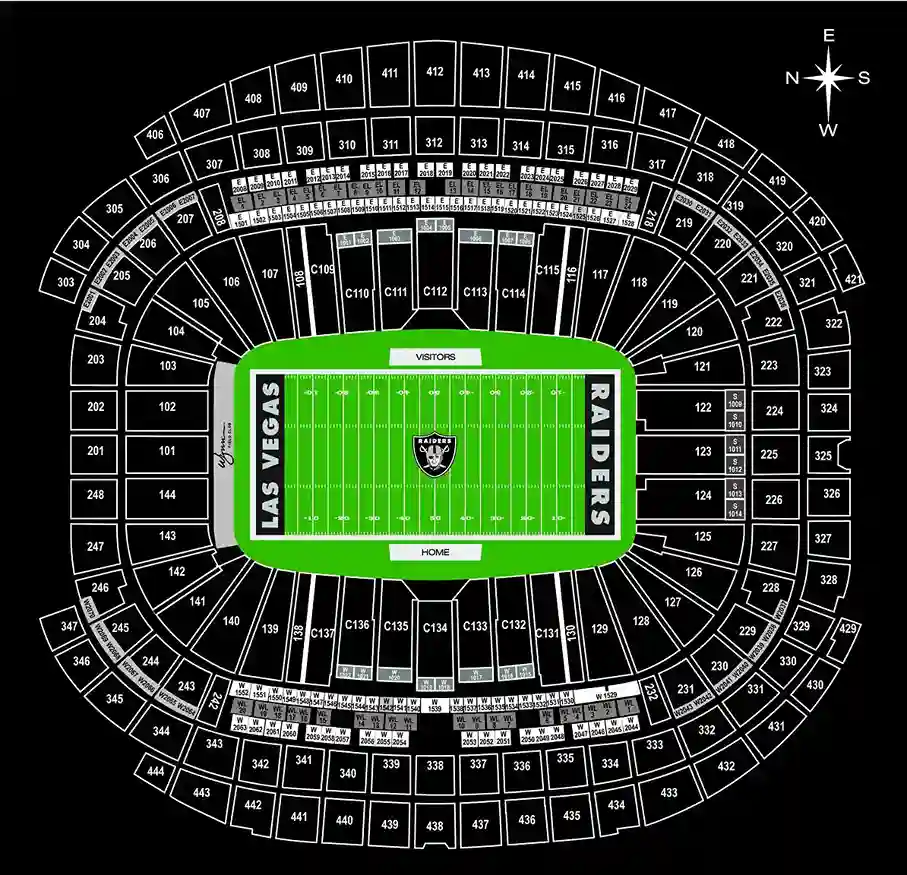 Allegiant Stadium General Seating Chart