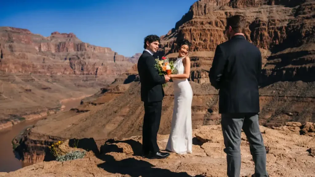 The Grand Canyon Scenic Flight Vows wedding