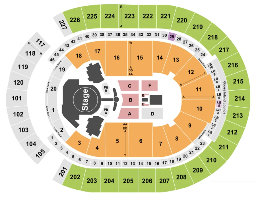 T-Mobile Arena Seating Chart for iHeartRadio Music Festival