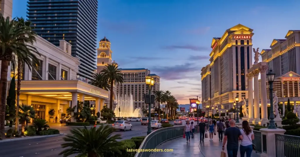 Bellagio to Caesars Palace - Distance, Walking Time & Best Route