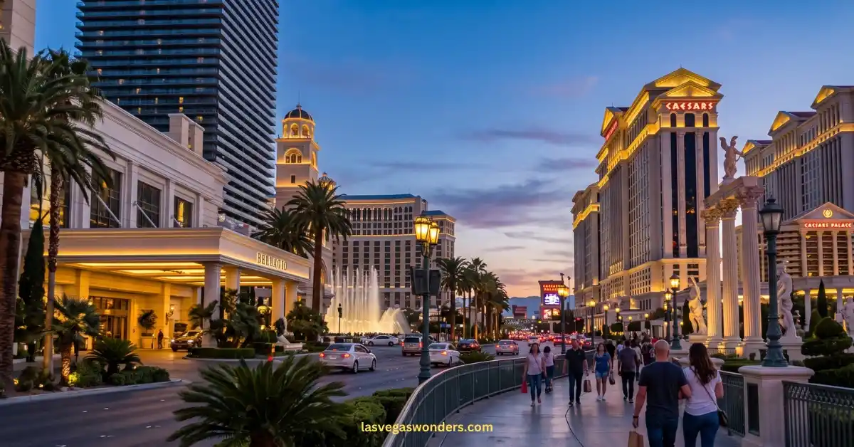 Bellagio to Caesars Palace - Distance, Walking Time & Best Route