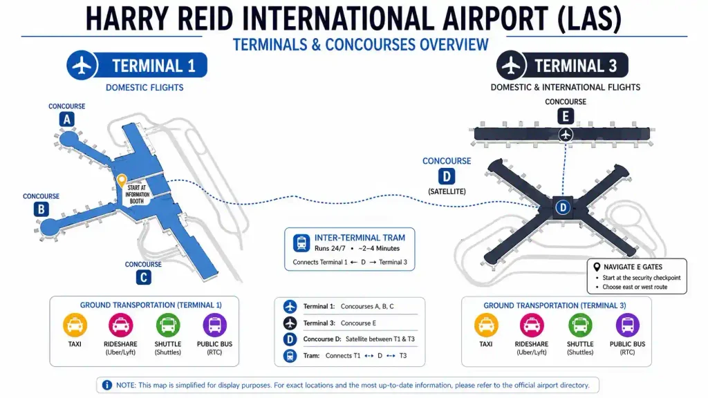 Las Vegas Airport Map