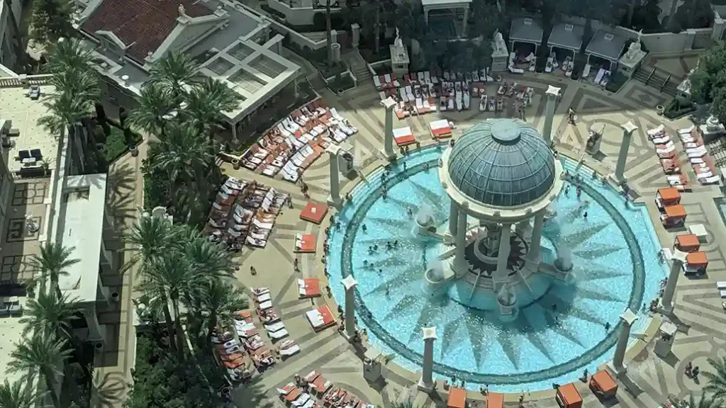 Temple Pool at Caesars Palace Las Vegas