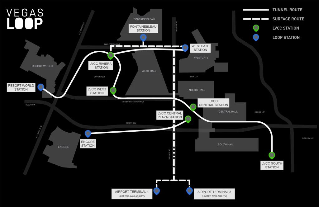 Las Vegas Loop Map