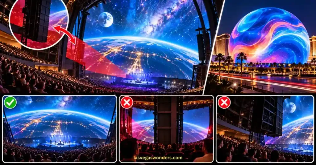 Sphere Las Vegas Obstructed View Seats - Sections to Avoid